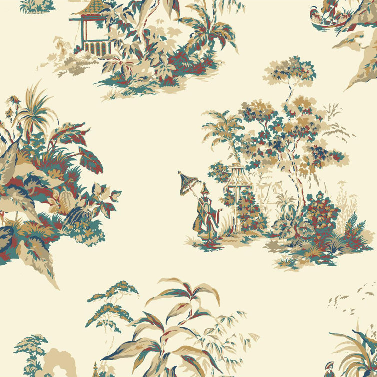 York Wallcoverings Ashford Toiles Toile Wallpaper & Reviews Wayfair